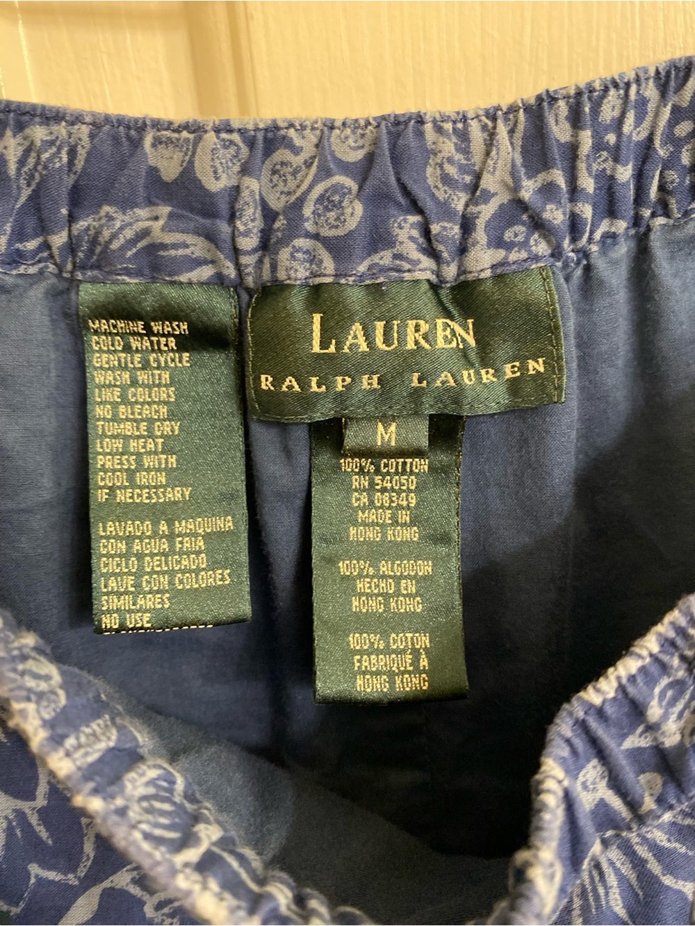 LAUREN RALPH LAUREN TIERED PRAIRIE SKIRT DRAWSTRING CHAMBRAY FLORAL MAXI MEDIUM - Picture 5 of 13